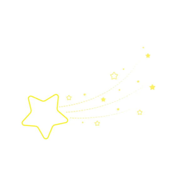 Αστέρι Έναστρο Νύχτα Πεφταστέρι Πυροτεχνήματα Λάμψη Λάμψη Λαμπερό Αστέρι Αστέρι — Διανυσματικό Αρχείο
