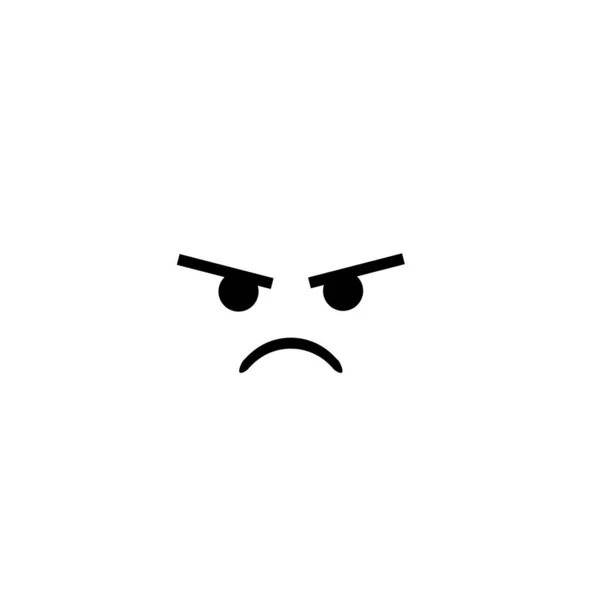 Emoji Emoticon Angry Angry Envy Satisfied Dislike Angry Grieving Bored — Stock Vector