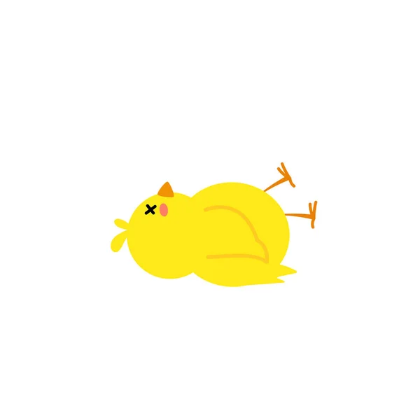 Yumurtadan Çıkan Küçük Yavru Kuş Yumurtlayan Tavuk Yuvasında Çatlak Kabuk — Stok Vektör