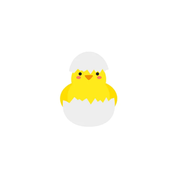 Malý Ptáček Vynořuje Vajíčka Prasklá Skořápka Hnízdě Nosnic Fáze Vylíhnutí — Stockový vektor