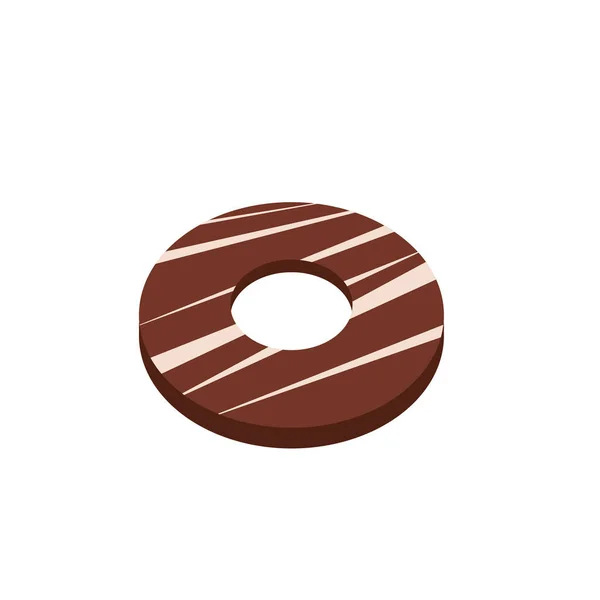 Olika Desserter Munkar Choklad — Stock vektor