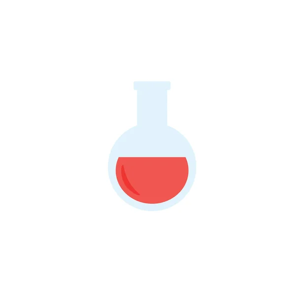 Laboratorium Chemische Buizen Ingesteld Glazen Bekerglas Buizen Flessen Gereedschap Voor — Stockvector
