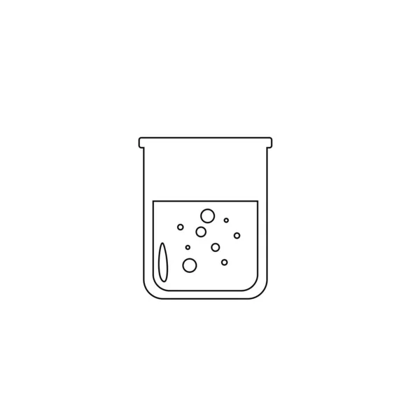 Набір Лабораторних Хімічних Трубок Скляний Стакан Трубки Пляшки Інструменти Лабораторного — стоковий вектор