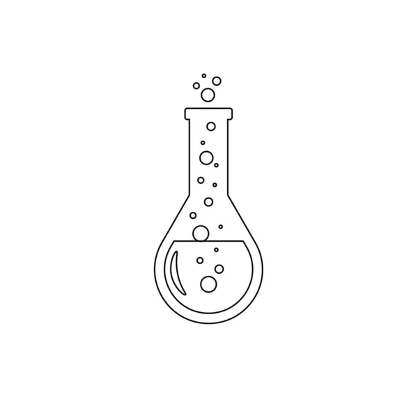 Лабораторные Химические Трубы Готовы Стеклянный Стакан Трубы Бутылки Инструменты Лабораторных — стоковый вектор