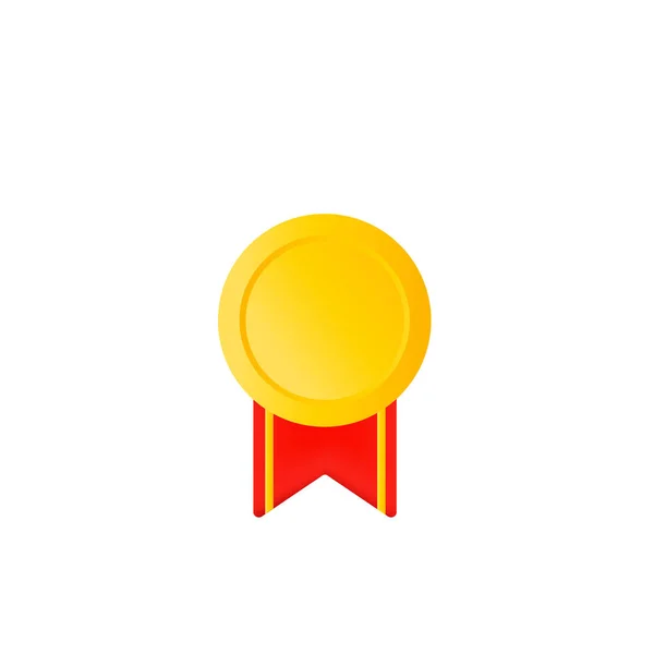 Championship Victory Award Trophy Honor Victory Medal Guldcupen Guldmedalj — Stock vektor