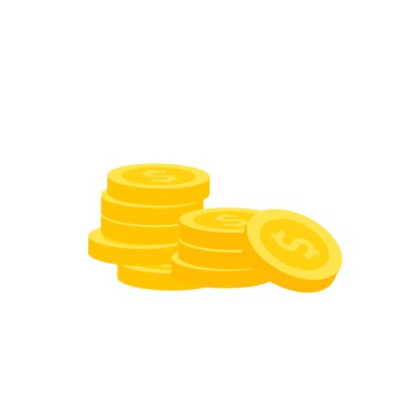 Vektör dolar banknot ve para, simge çizimleri ve vektör