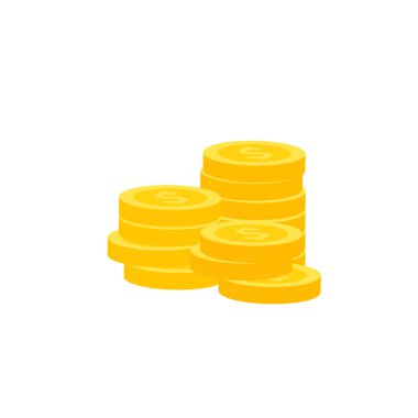 Vektör dolar banknot ve para, simge çizimleri ve vektör