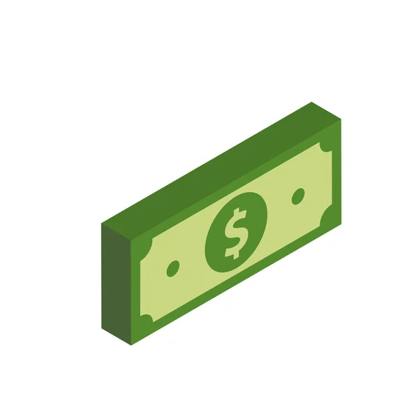 Vector Dollar Bank Note Coin Icon Illustrations Vector — Stock Vector