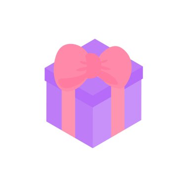 Renkli kurdelelerle süslenmiş hediye kutusu