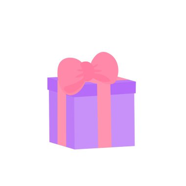 Renkli kurdelelerle süslenmiş hediye kutusu