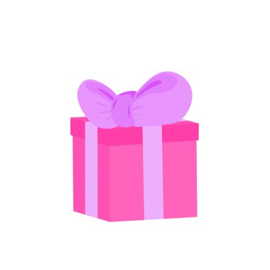 Renkli kurdelelerle süslenmiş hediye kutusu