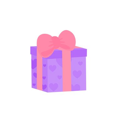 Renkli kurdelelerle süslenmiş hediye kutusu