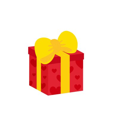 Renkli kurdelelerle süslenmiş hediye kutusu