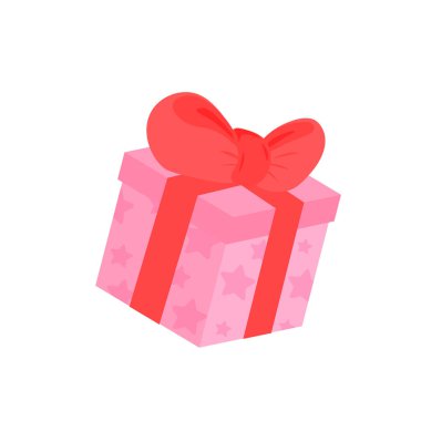 Renkli kurdelelerle süslenmiş hediye kutusu