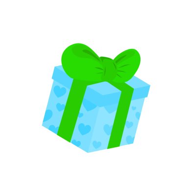 Renkli kurdelelerle süslenmiş hediye kutusu