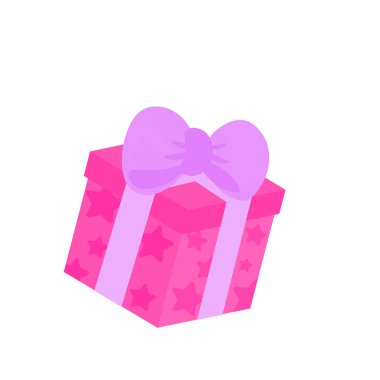 Renkli kurdelelerle süslenmiş hediye kutusu