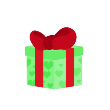 Renkli kurdelelerle süslenmiş hediye kutusu