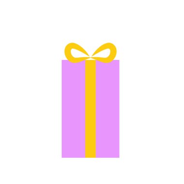 Renkli kurdelelerle süslenmiş hediye kutusu