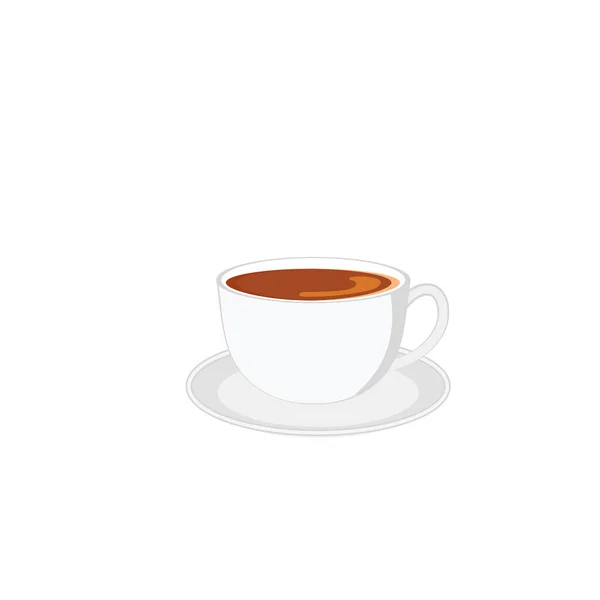 Чашка Кофе Векторная Иллюстрация Свежего Кофе — стоковый вектор