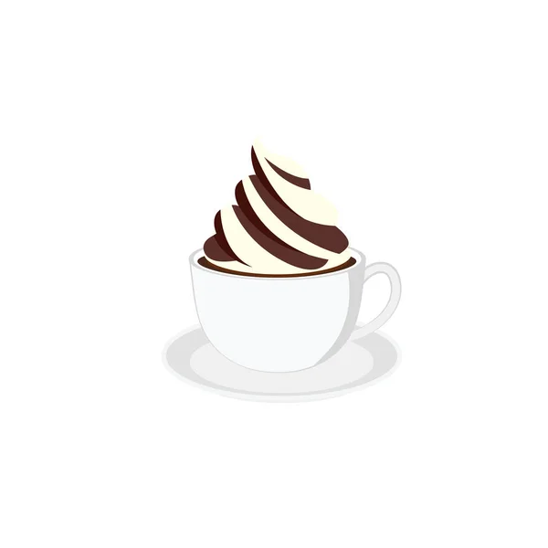 Koffiekopje Vers Koffiekopje Vector Illustratie — Stockvector