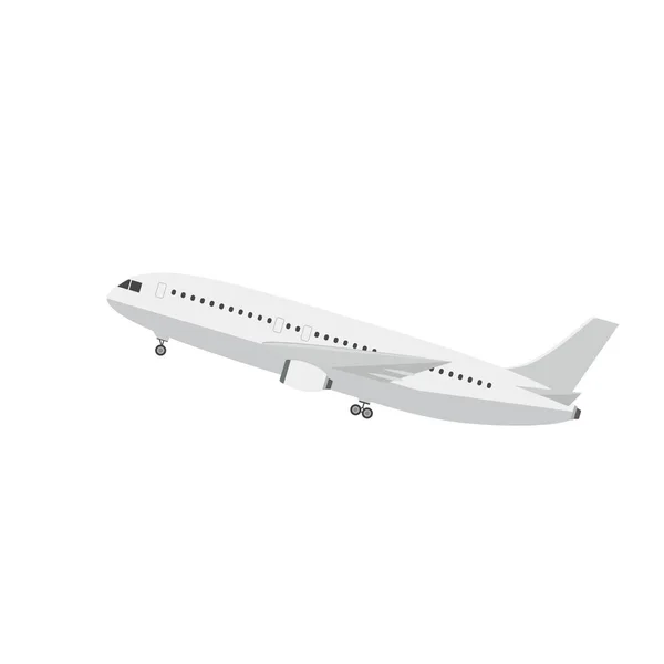 Internationale Reisen Mit Dem Passagierflugzeug Schifffahrt Mit Dem Flugzeug — Stockvektor