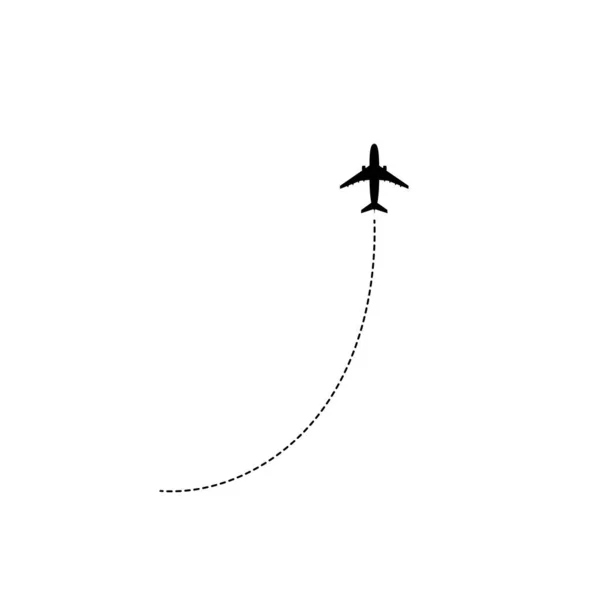 Международные Рейсы Пассажирском Самолете Доставка Самолете — стоковый вектор