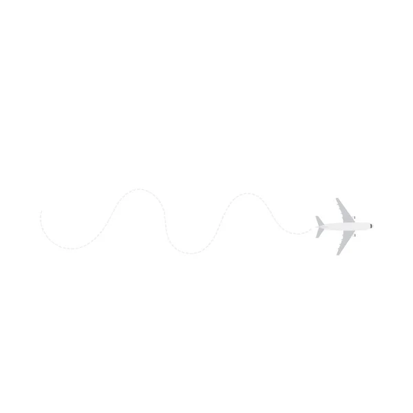 Yolcu Uçağıyla Uluslararası Seyahat Uçakla Nakliye — Stok Vektör