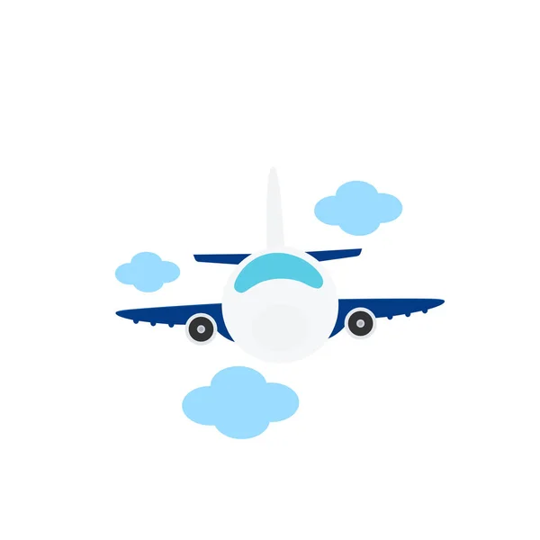 International Travel Passenger Plane Shipping Plane — Stok Vektör