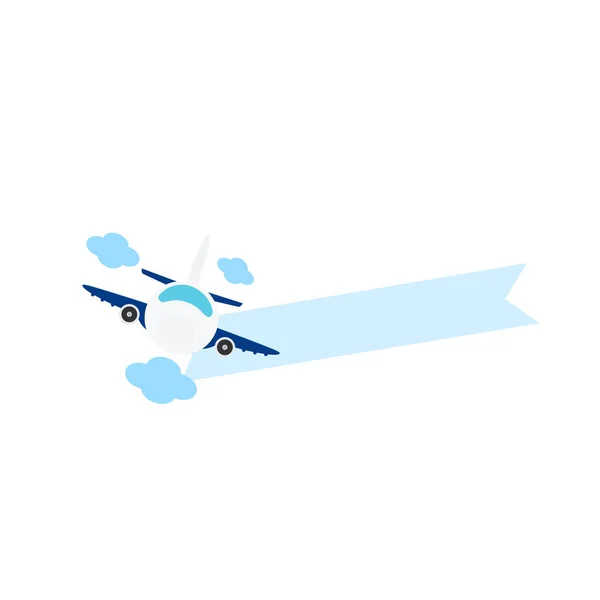 Mezinárodní Cestování Osobním Letadlem Přeprava Letadlem — Stockový vektor