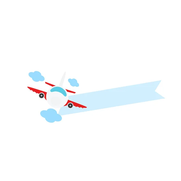 International Travel Passenger Plane Shipping Plane — Stockový vektor