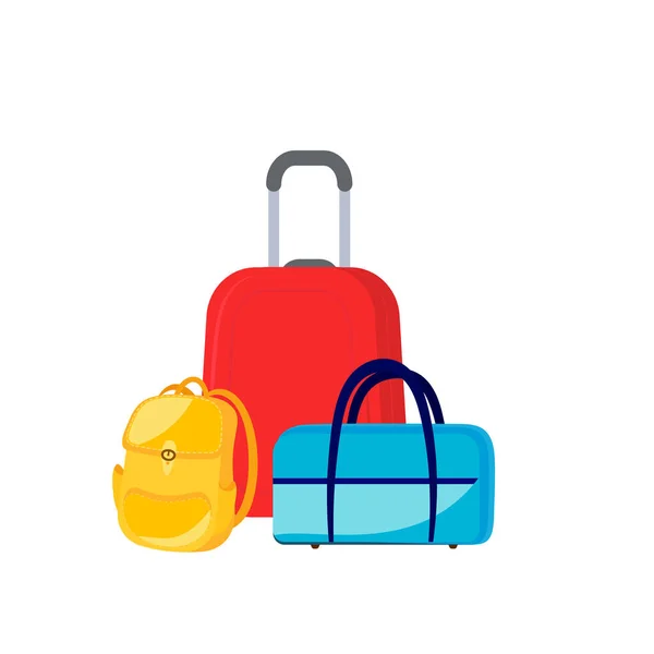 Suitcases Luggage Travel Adventure — Stock vektor