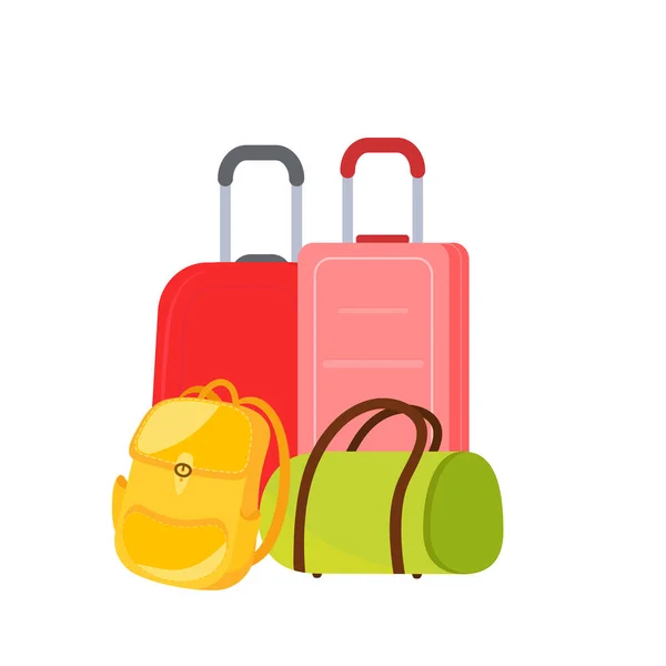 Suitcases Luggage Travel Adventure — Archivo Imágenes Vectoriales