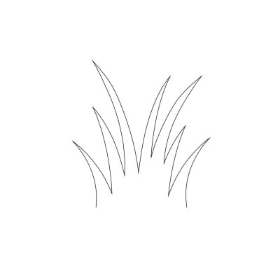 Beyaz Arkaplanda Yeşil Çimen, Çiçekler