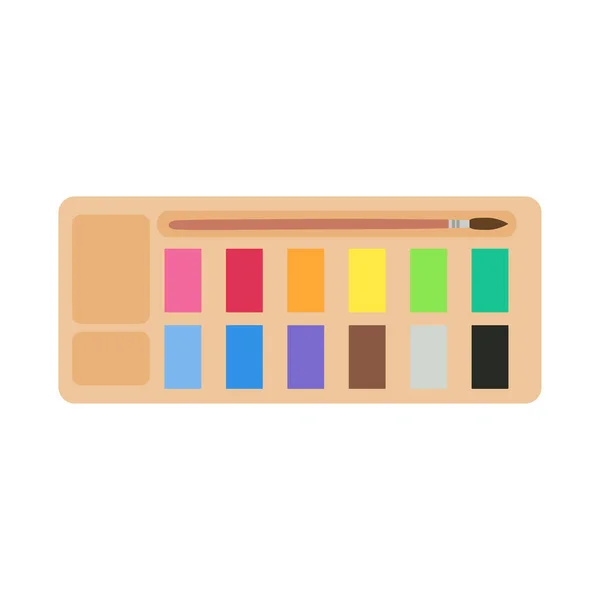 Maleri Forsyninger Farvepaletter Farverige Rør Akvareller Olie Maling Akryl Maling – Stock-vektor