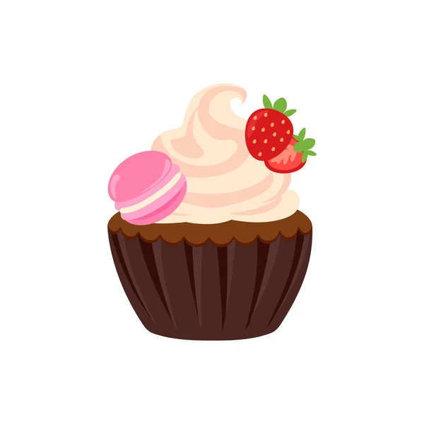 Fest Cupcakes Hold Kager Fødselsdage Cupcakes Forskellige Varianter Chokolade Citron – Stock-vektor