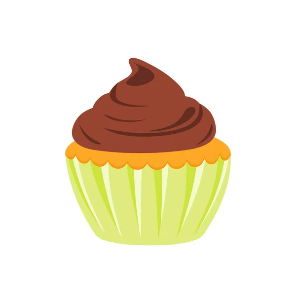 Party Cupcakes Houd Taarten Verjaardagsfeestjes Cupcakes Van Verschillende Smaken Chocolade — Stockvector