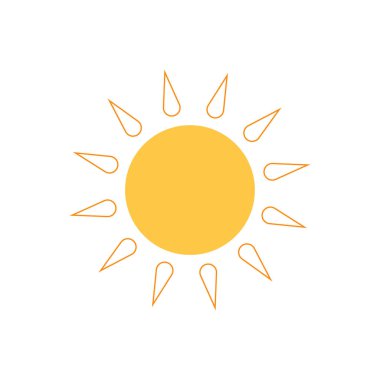 Parlayan güneş, küresel güneş ikonu, karikatür metin çerçevesi, çeşitli dairesel konuşma baloncukları, sohbet