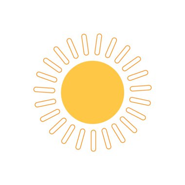 Parlayan güneş, küresel güneş ikonu, karikatür metin çerçevesi, çeşitli dairesel konuşma baloncukları, sohbet