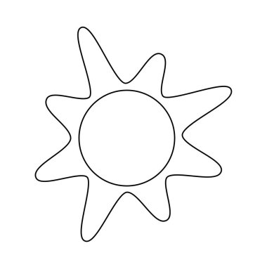 Parlayan güneş, küresel güneş ikonu, karikatür metin çerçevesi, çeşitli dairesel konuşma baloncukları, sohbet