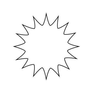 Parlayan güneş, küresel güneş ikonu, karikatür metin çerçevesi, çeşitli dairesel konuşma baloncukları, sohbet