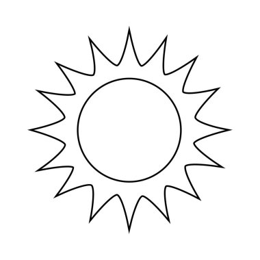 Parlayan güneş, küresel güneş ikonu, karikatür metin çerçevesi, çeşitli dairesel konuşma baloncukları, sohbet