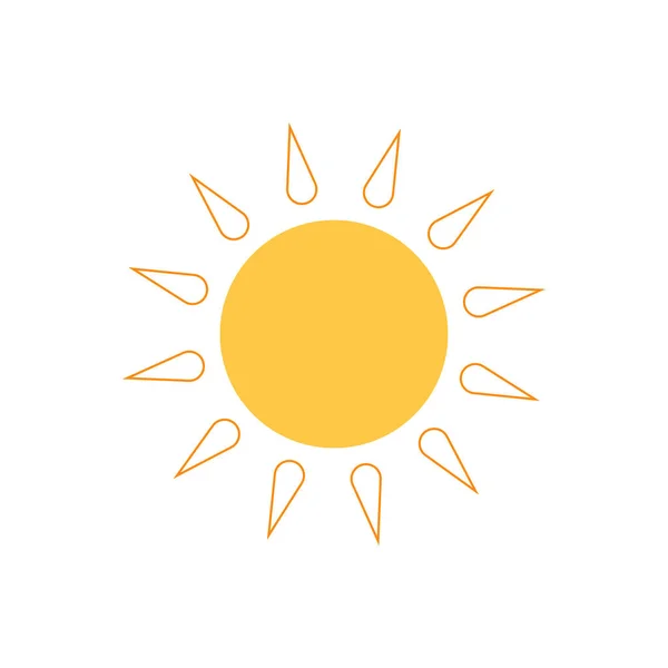 Shining Sun Spherical Sun Icon Cartoon Text Frame Various Circular — Stock Vector