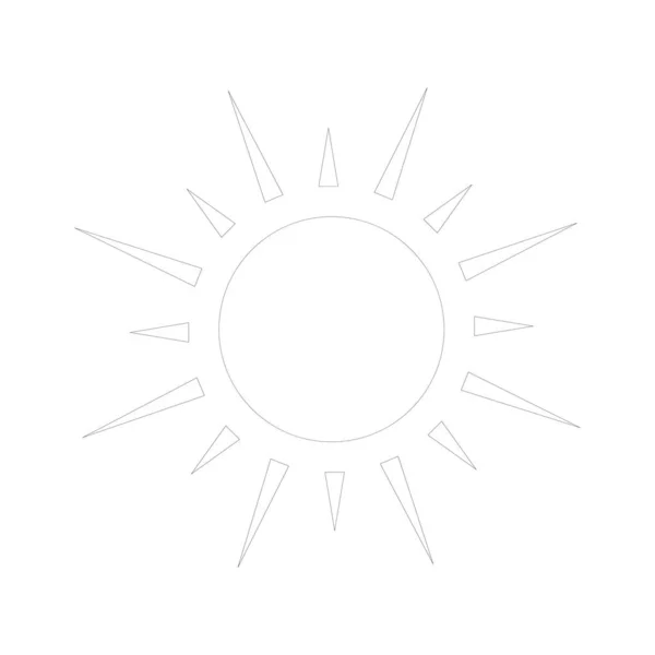 Parlayan Güneş Küresel Güneş Ikonu Karikatür Metin Çerçevesi Çeşitli Dairesel — Stok Vektör