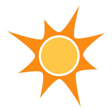 Parlayan güneş, küresel güneş ikonu, karikatür metin çerçevesi, çeşitli dairesel konuşma baloncukları, sohbet