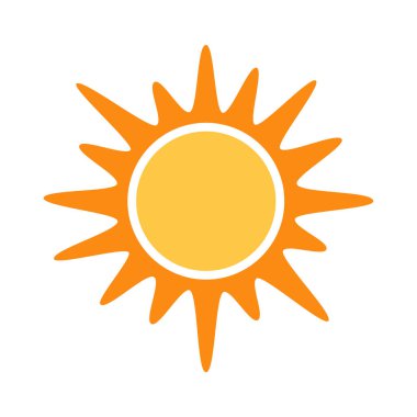 Parlayan güneş, küresel güneş ikonu, karikatür metin çerçevesi, çeşitli dairesel konuşma baloncukları, sohbet