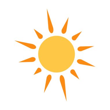 Parlayan güneş, küresel güneş ikonu, karikatür metin çerçevesi, çeşitli dairesel konuşma baloncukları, sohbet