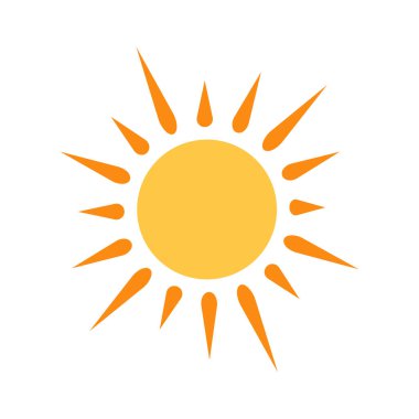 Parlayan güneş, küresel güneş ikonu, karikatür metin çerçevesi, çeşitli dairesel konuşma baloncukları, sohbet