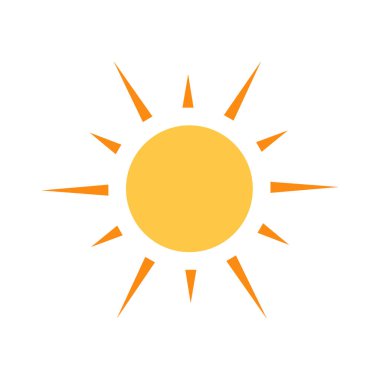 Parlayan güneş, küresel güneş ikonu, karikatür metin çerçevesi, çeşitli dairesel konuşma baloncukları, sohbet