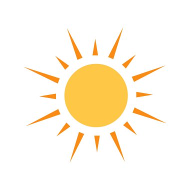 Parlayan güneş, küresel güneş ikonu, karikatür metin çerçevesi, çeşitli dairesel konuşma baloncukları, sohbet