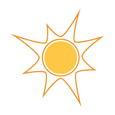 Parlayan güneş, küresel güneş ikonu, karikatür metin çerçevesi, çeşitli dairesel konuşma baloncukları, sohbet